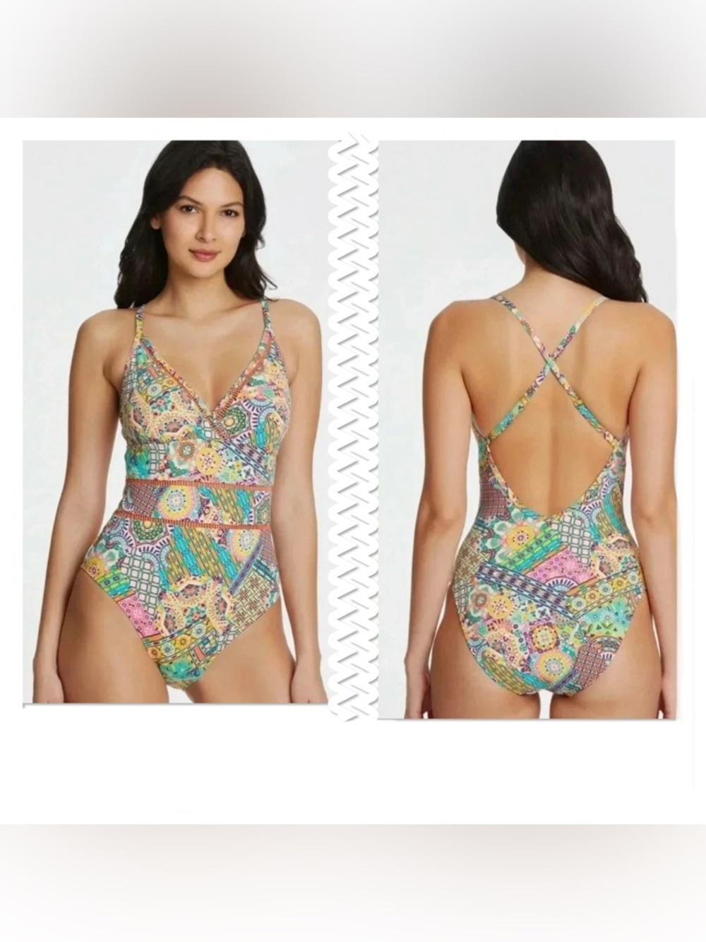 Bleu Rod Beattie Seriously Sunny Wire-Free One-Piece Size 10